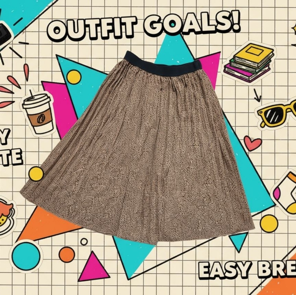Stylish Tan Skirt